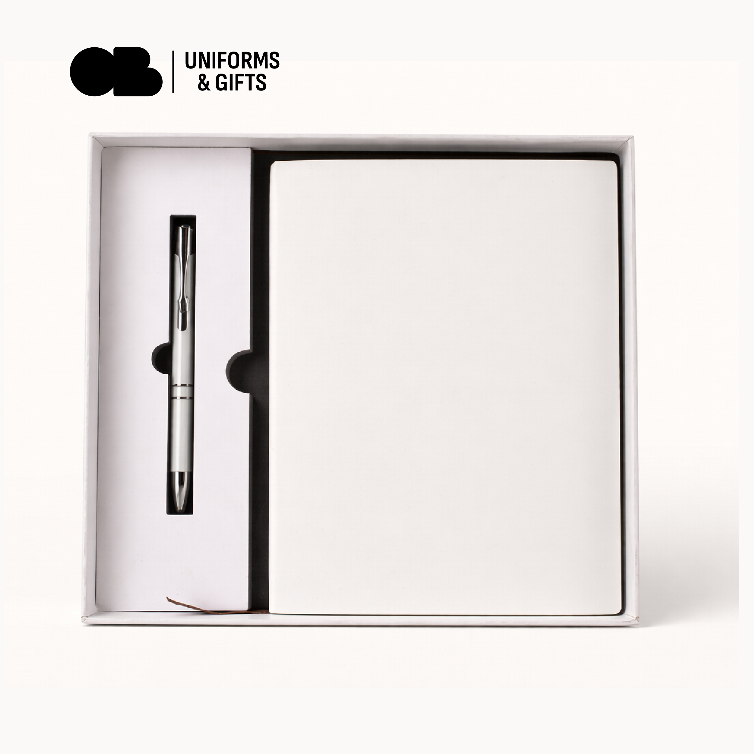 بوكس هدية 2 قطعة لون ابيض